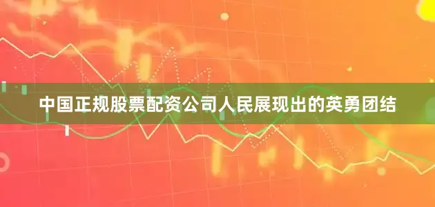 中国正规股票配资公司人民展现出的英勇团结
